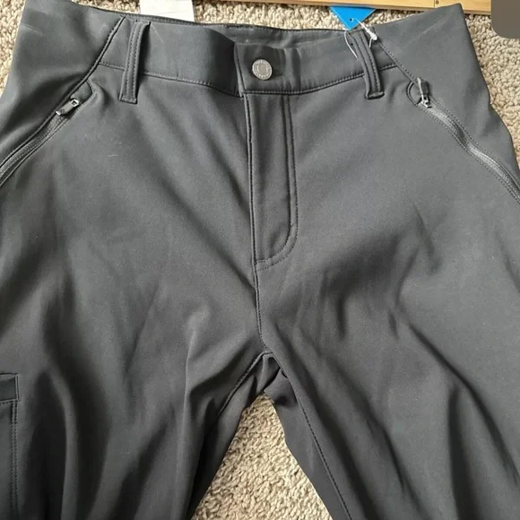 Columbia Women's Back Bea Warm Softshell Pants Black Size 8 Active Omni Shade - Picture 9 of 15